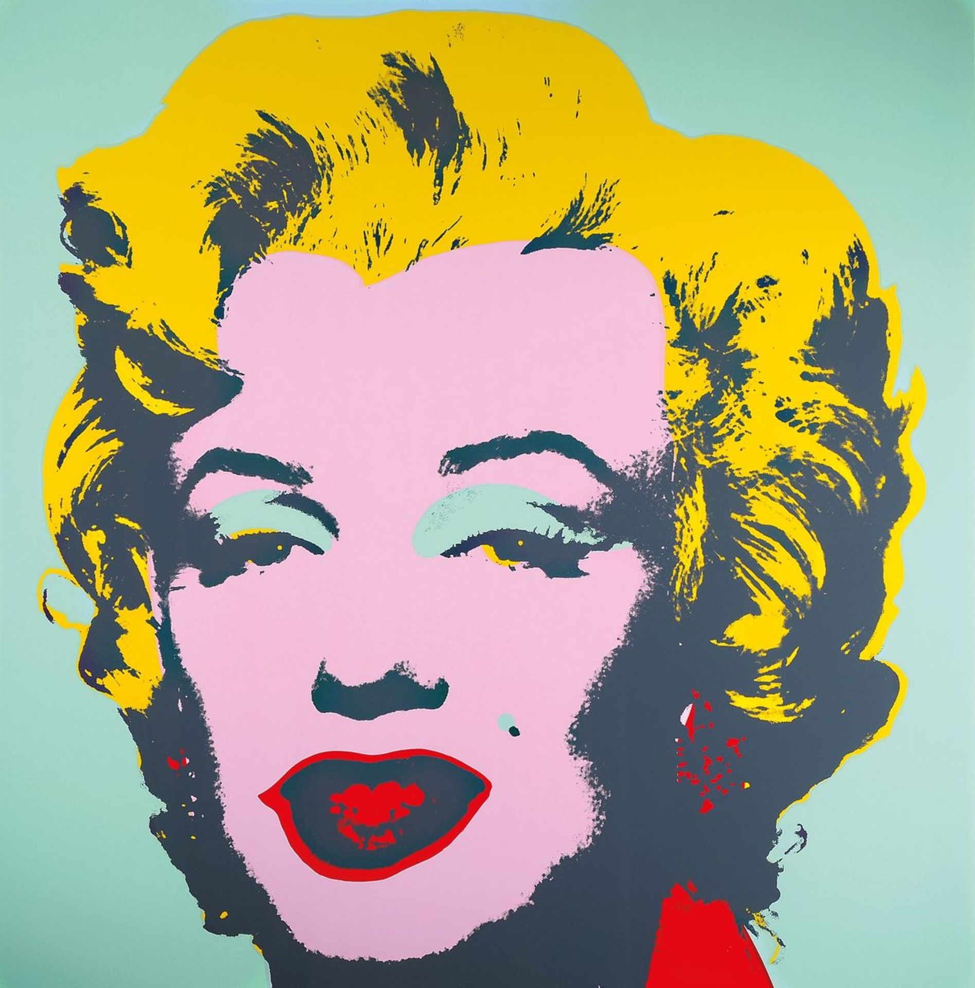 nach Andy Warhol, Siebdruck auf festem Karton, Marilyn