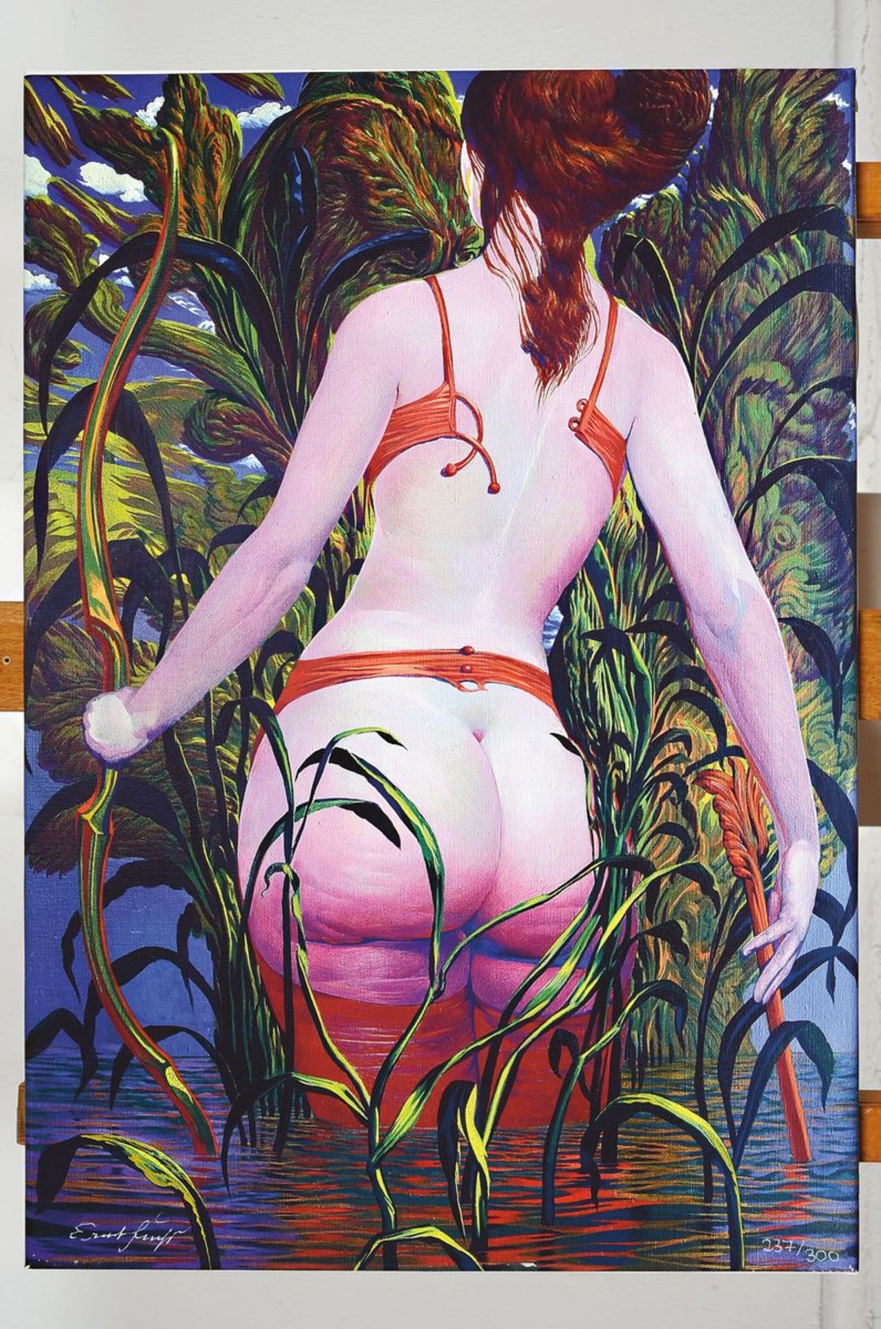 Ernst Fuchs, 1930-2015,  Dianah, Gicleedruck auf Lwd, - Bild 3 aus 3