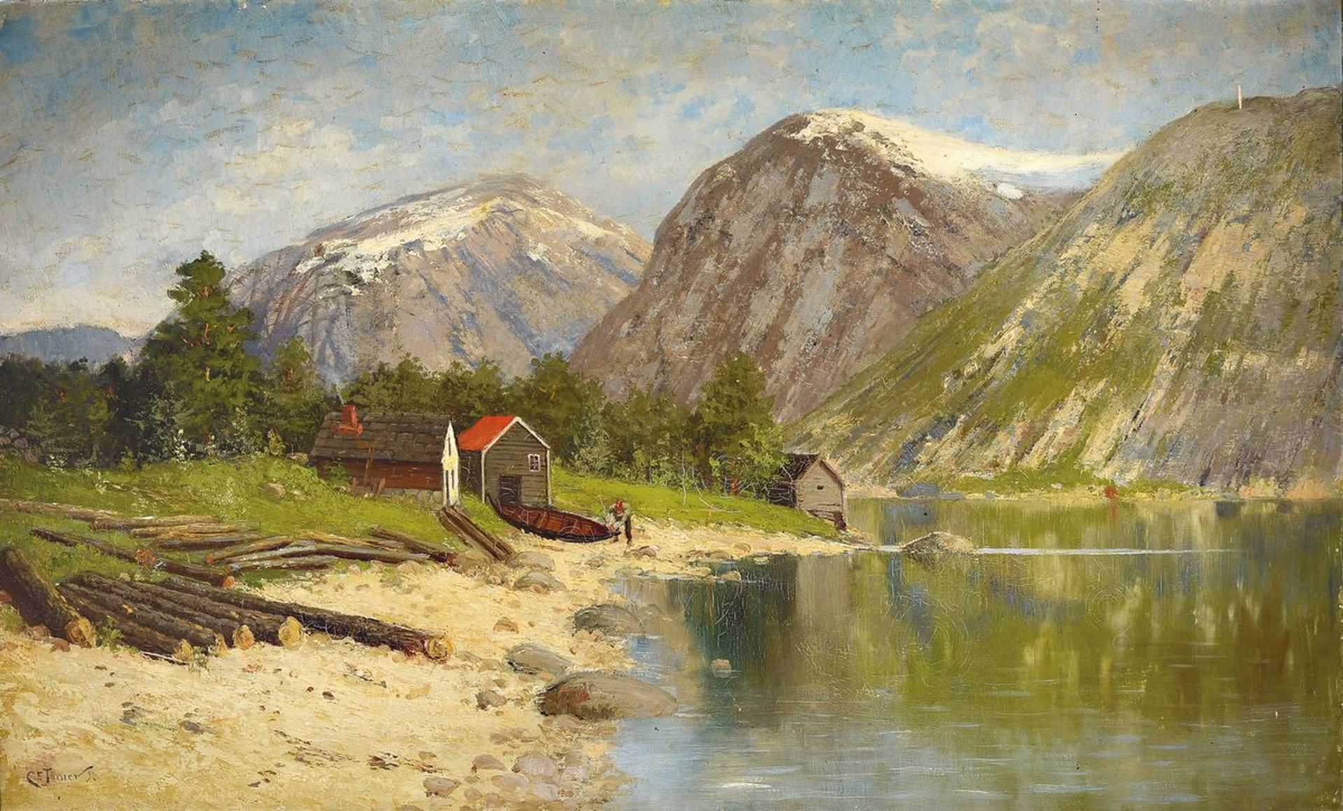 Carl Erik Törner, 1862 Stockholm - 1911 Motala,  Studium