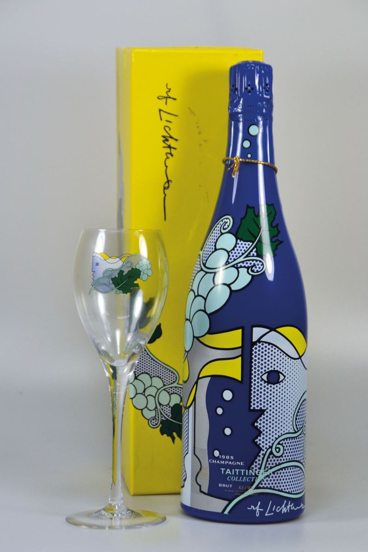 Taittinger Champagner 1985 Roy Lichtenstein, im orig. Box,