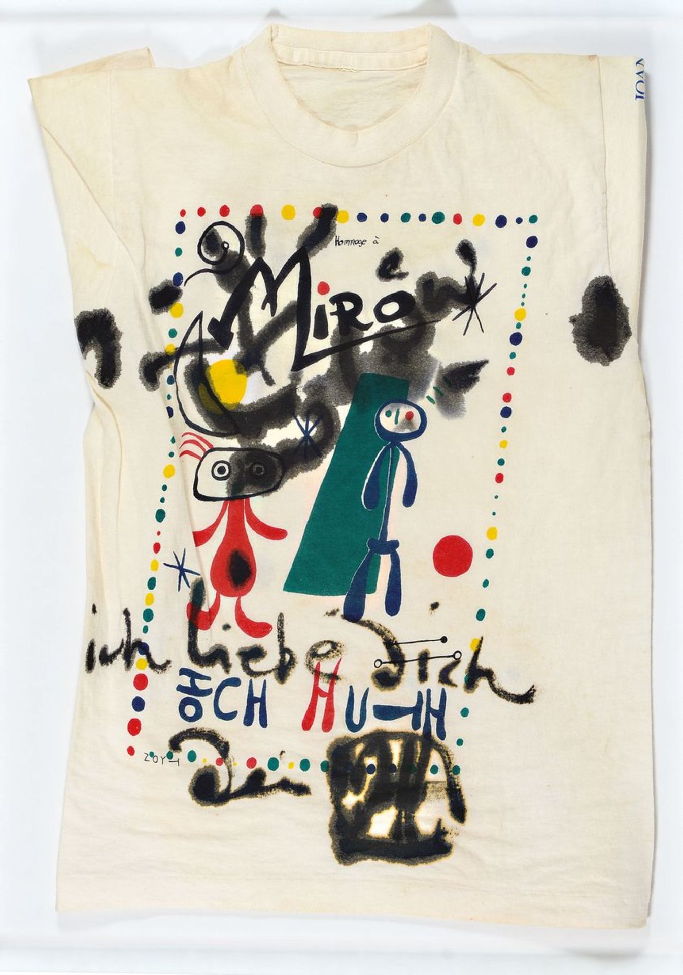 Horst Janssen, 1929-1995, mit schwarzer Farbe übermaltes