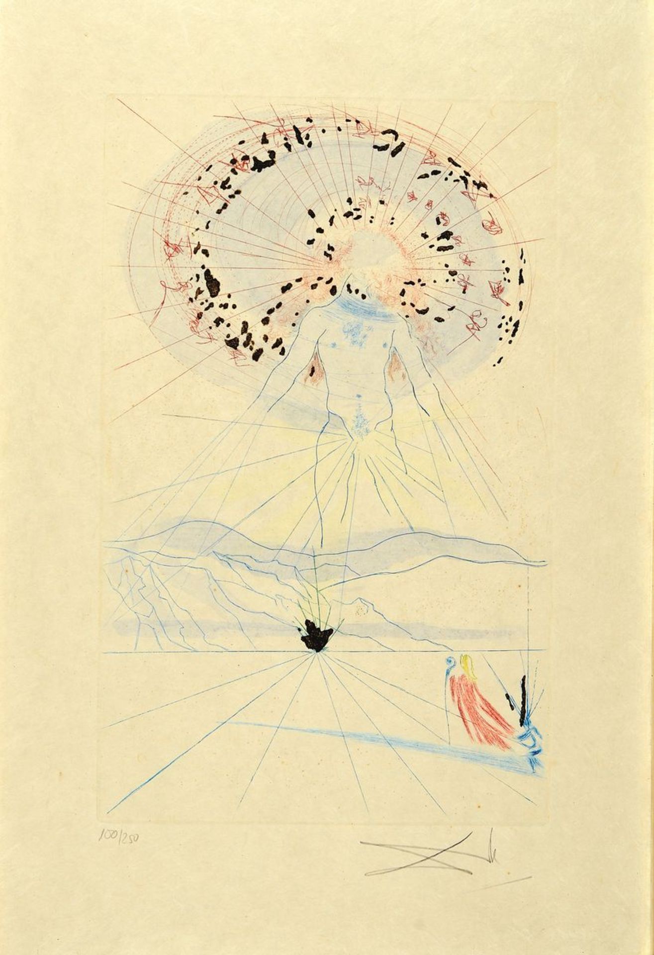 Salvador Dali, 1904-1989, Der Bräutigam hüpft über die