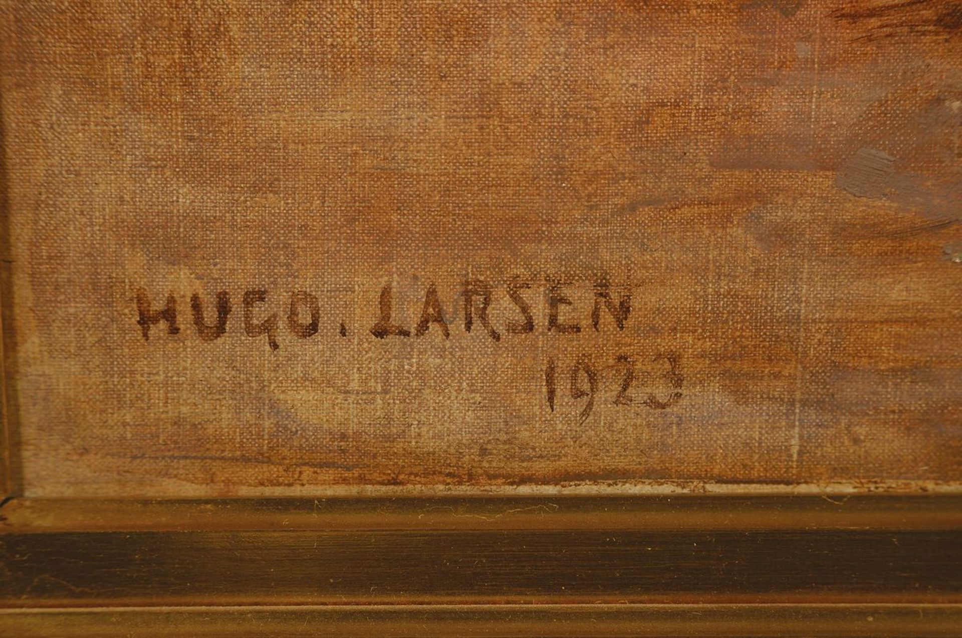 Hugo Valdemar Larsen, 1875-1950 Kopenhagen,  Studium an - Bild 2 aus 3