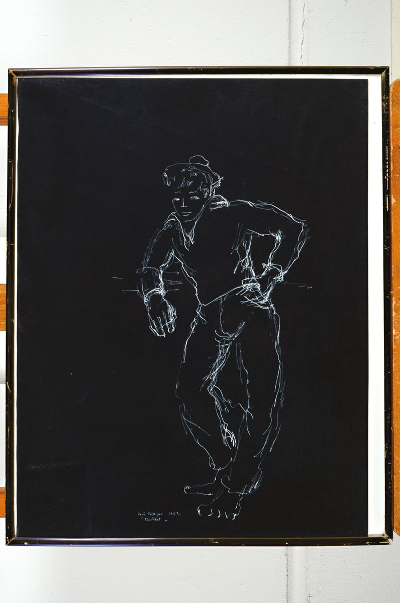 René Bolliger, 1911-1971, 'Matelot', weiße Gouache auf - Image 3 of 3