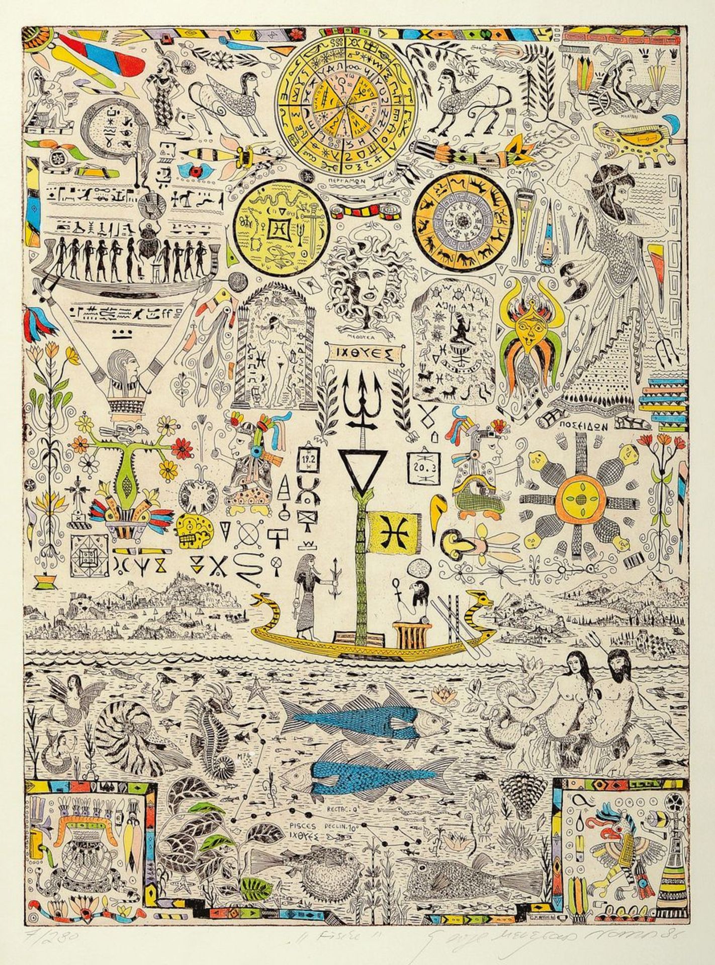 Georges Menelaos Nassos, 'Zodiak', Mappe mit 13