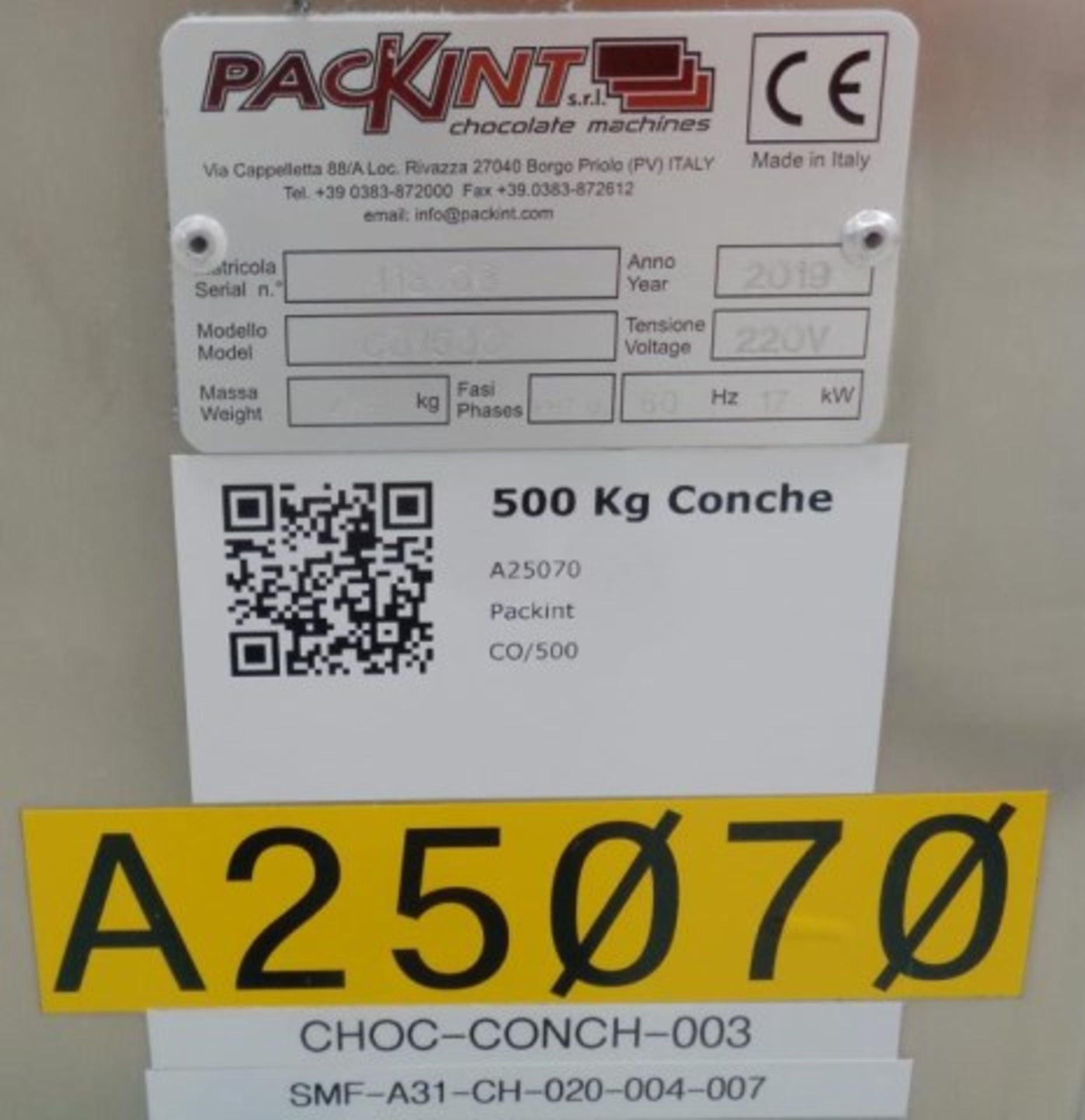 Stainless Steel 500 kg Jacketed Conche - Image 3 of 12
