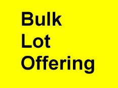 Bulk Sale - Lots 100 thru 111
