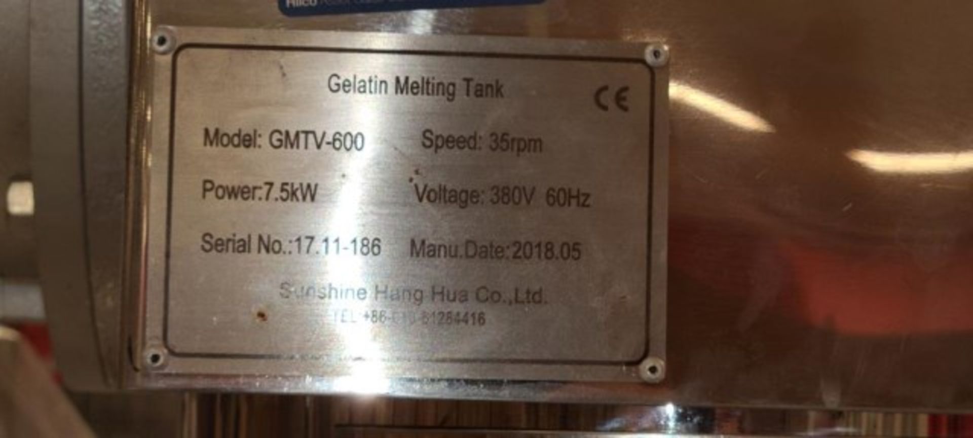 Stainless Steel Gelatin Melting Tank - Image 7 of 8