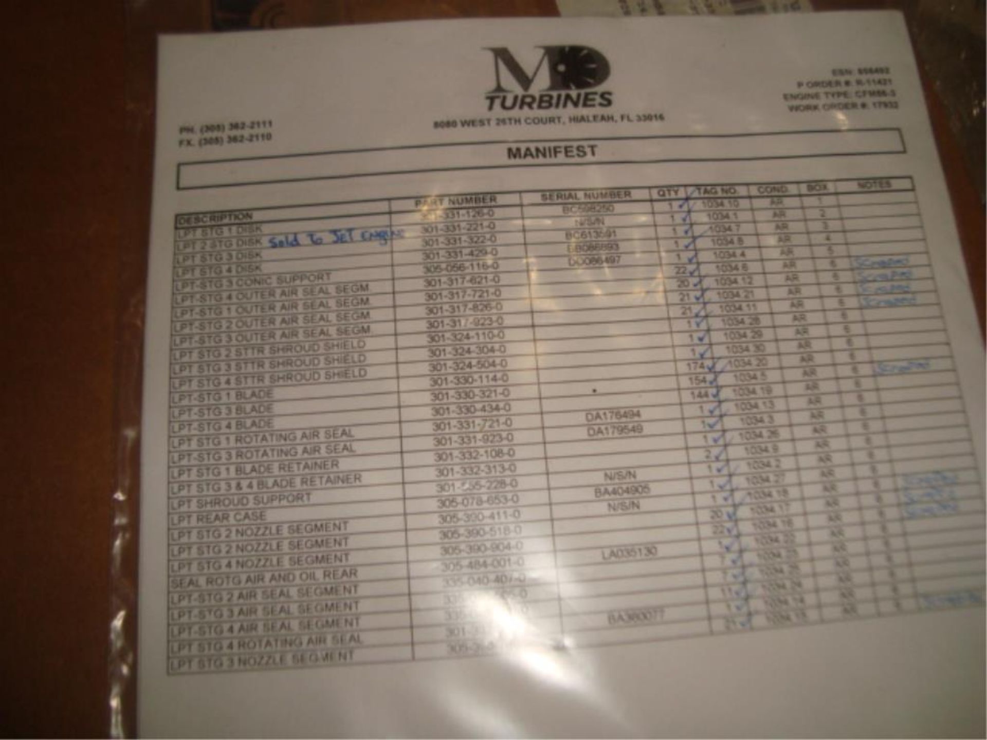 JT8D Jet Engine Q.E.C. Parts - Image 24 of 27