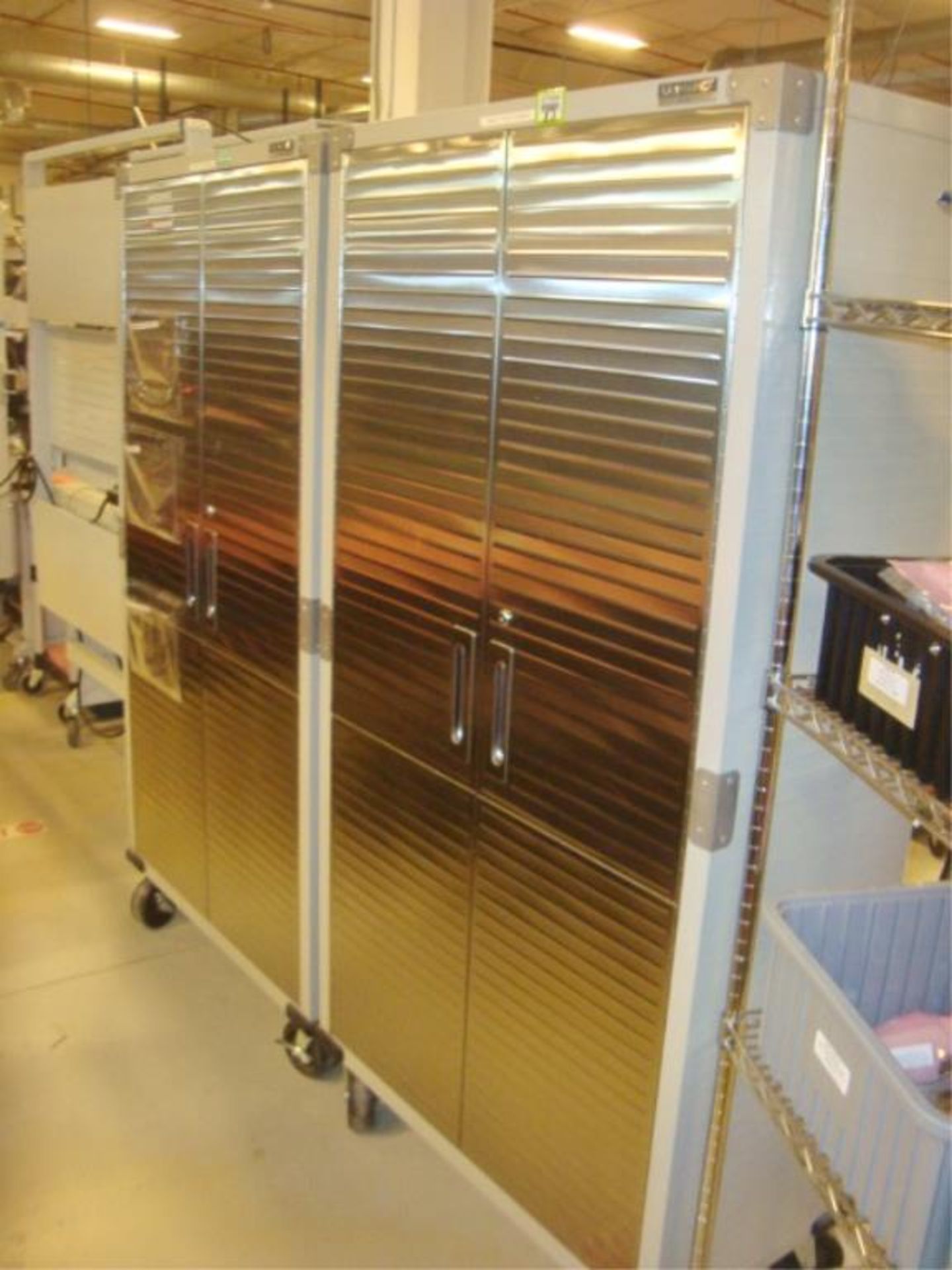 Mobile 2-Door Storage Cabinet With SS Doors - Image 2 of 8