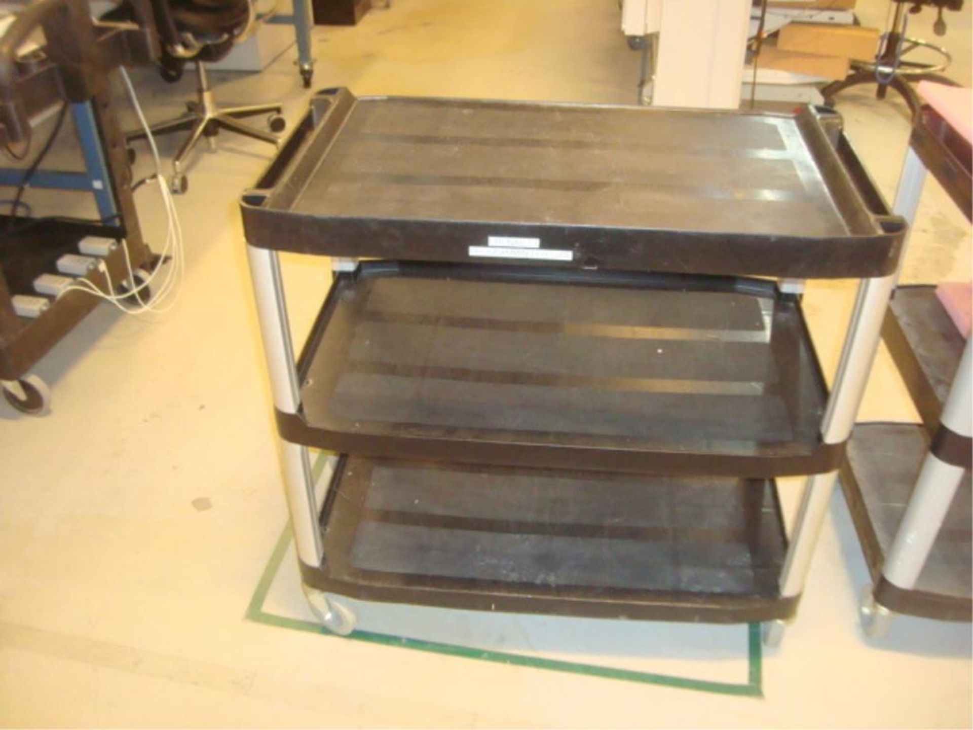 Mobile 3-Shelf Utility Carts - Image 2 of 4