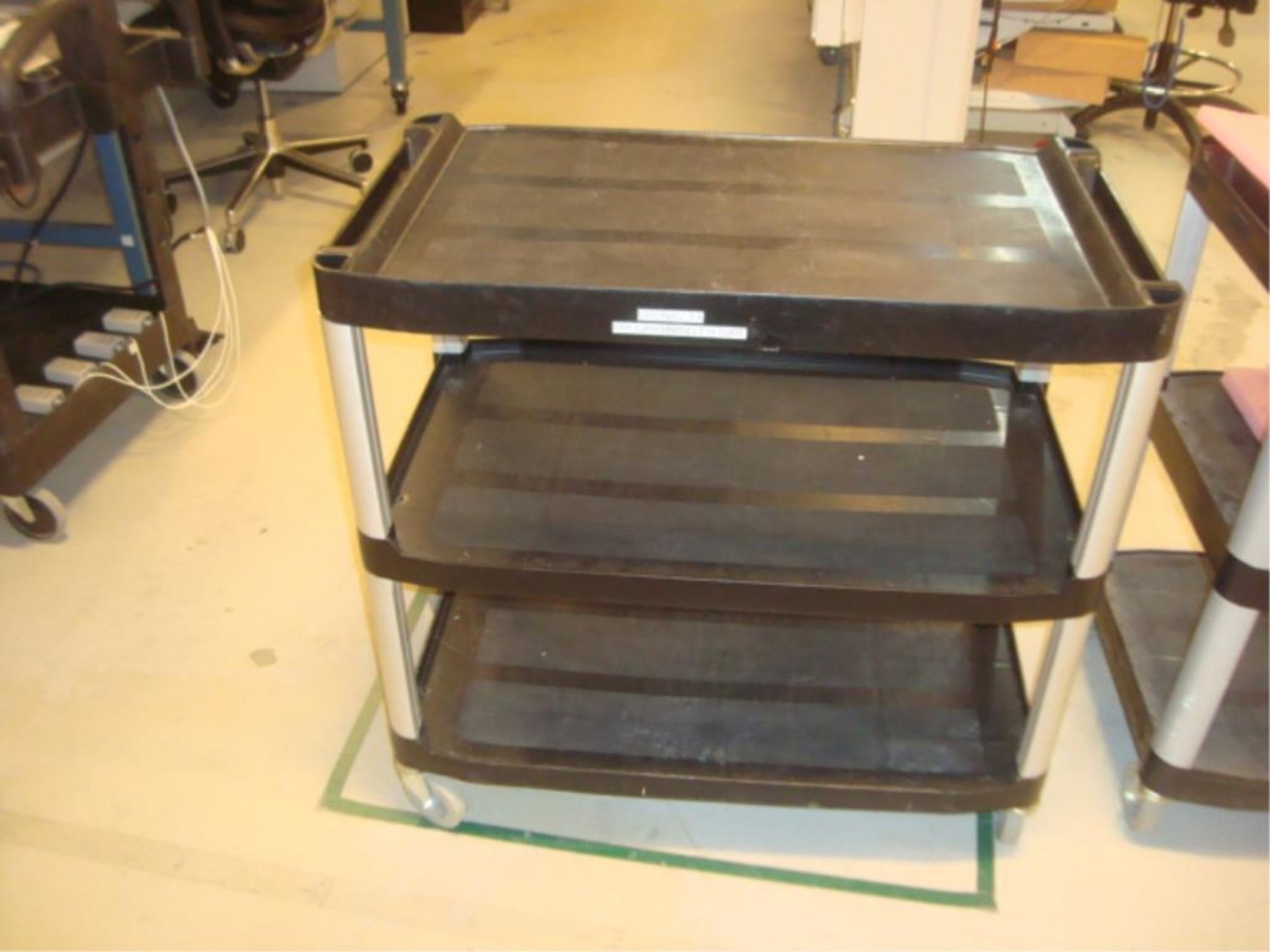Mobile 3-Shelf Utility Carts - Image 2 of 4