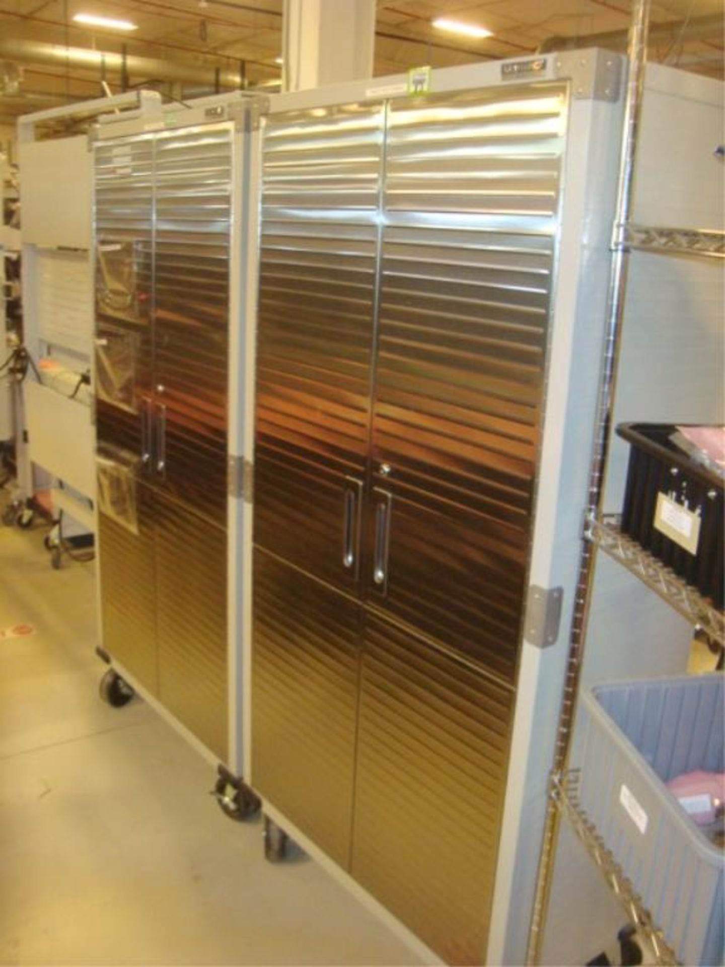 Mobile 2-Door Storage Cabinet With SS Doors - Image 2 of 9