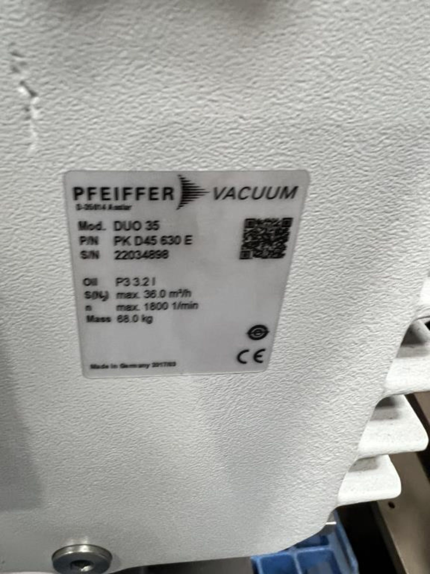 Pfeiffer Vacuum Pump - Image 3 of 4