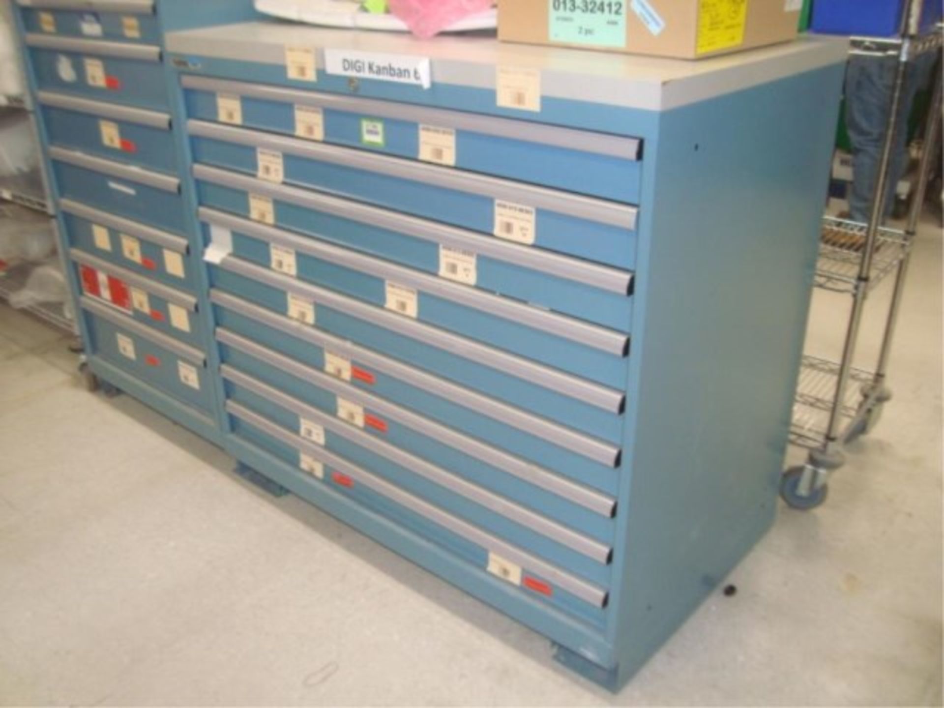 9-Drawer Parts Supply Cabinet - Image 2 of 5