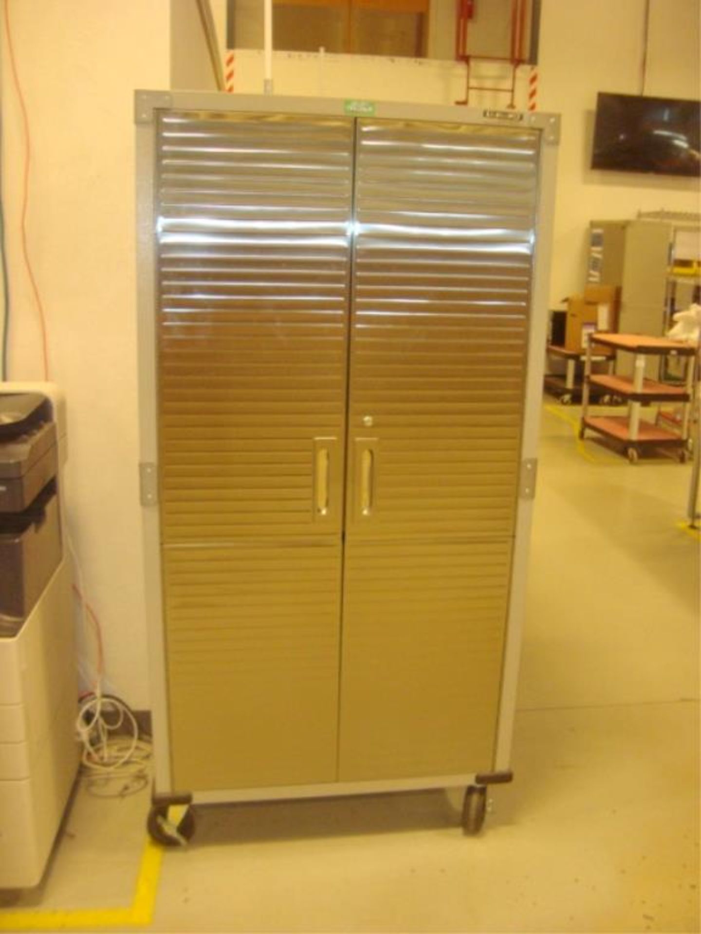 Mobile 2-Door Storage Cabinet With SS Doors - Image 8 of 8
