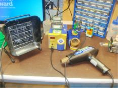 Soldering Station, Smoke Absorber, Heat Gun