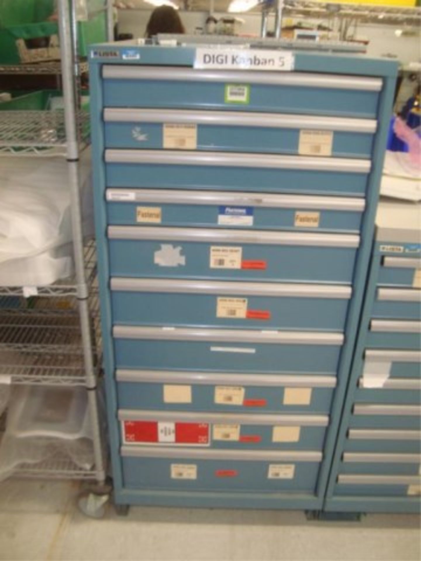 10-Drawer Parts Supply Cabinet - Image 2 of 5