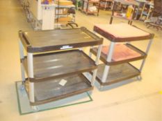 Mobile 3-Shelf Utility Carts