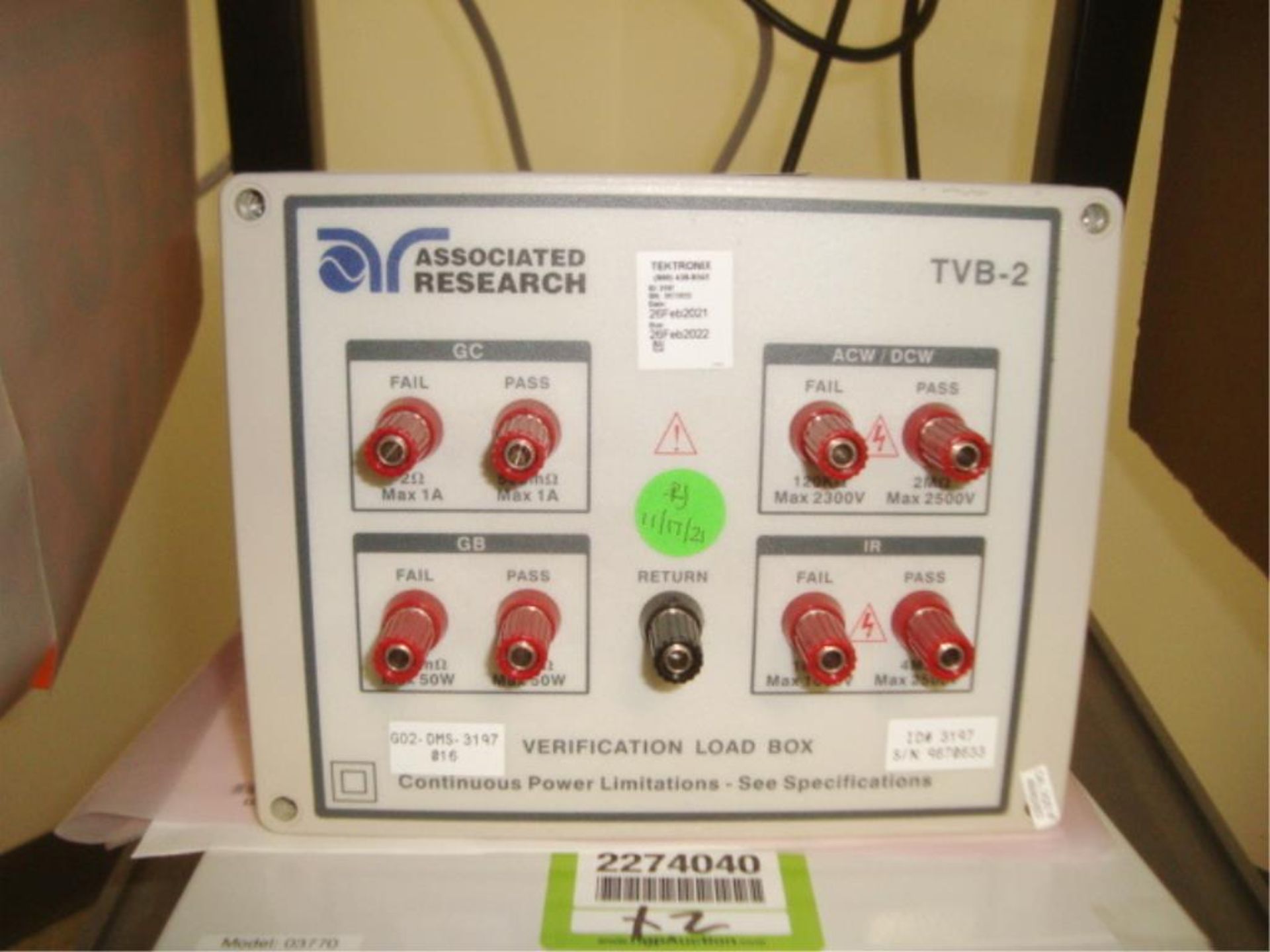 Dielectric Withstand Tester & Verification Load - Image 4 of 7