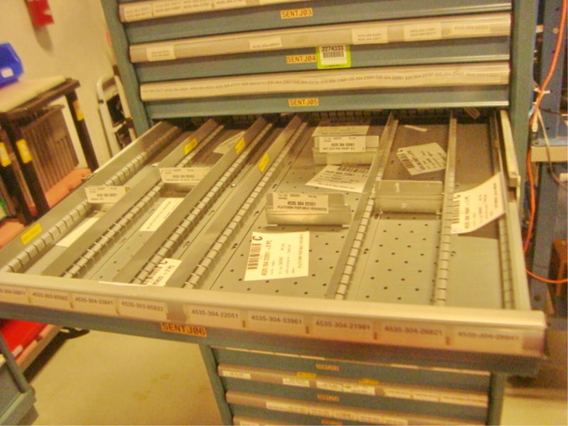 14-Drawer Parts Supply Cabinet - Image 4 of 7