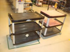 Mobile 3-Shelf Utility Carts