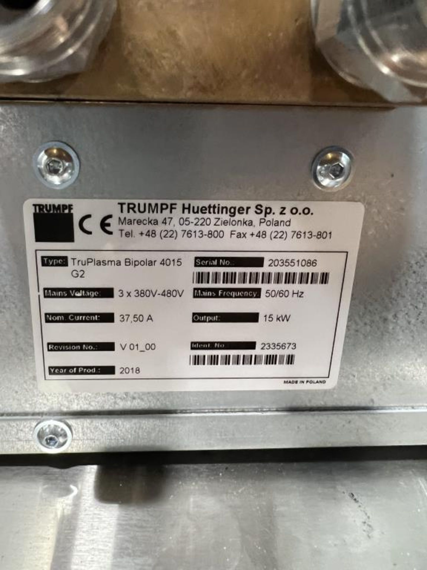 Trumpf Plasma Generator - Image 3 of 3