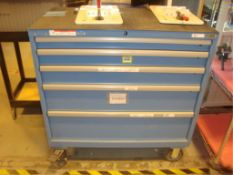 Mobile 5-Drawer Tool/Parts Supply Cabinet