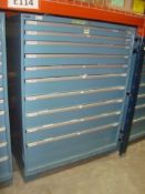 10-Drawer Parts Supply Cabinet