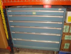 Mobile 6-Drawer Parts Supply Cabinet
