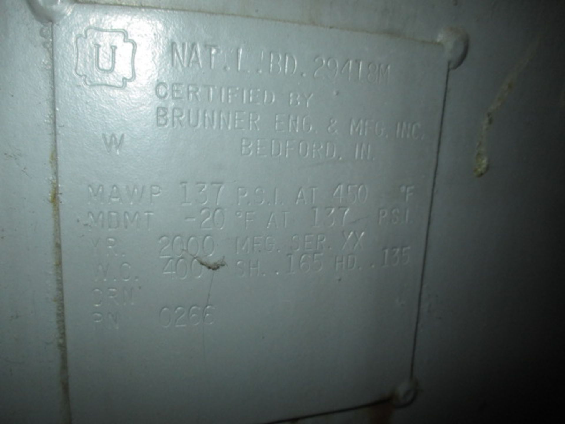 Brunner Receiver Tank - Image 2 of 2