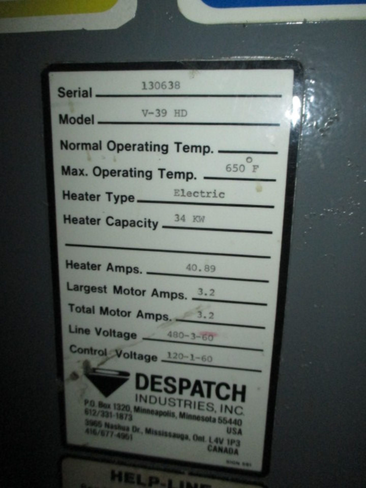 Despatch Drying Oven - Image 5 of 5