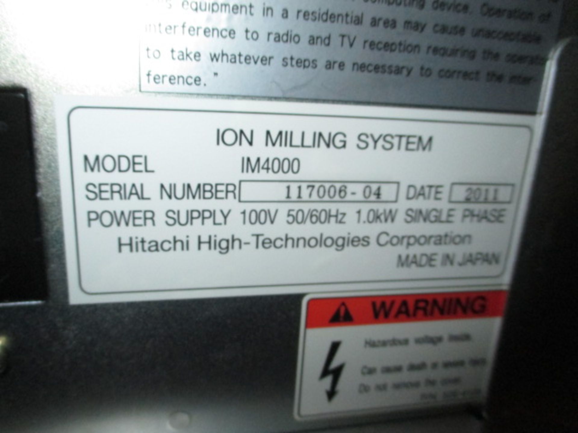 Hitachi Ion Mill - Image 5 of 8