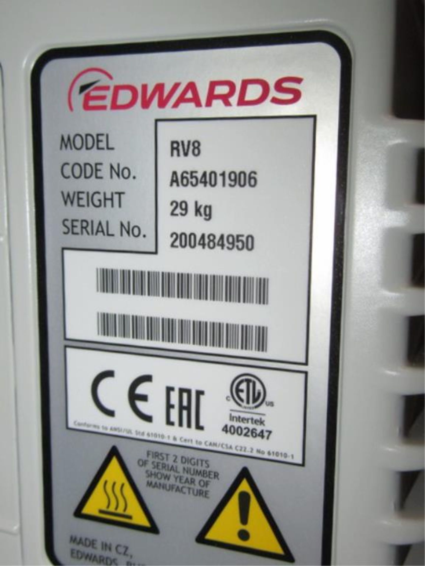 Edwards Vacuum Pump - Image 2 of 2