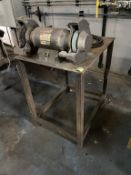 Steel Table with Drill Press, Grinder & Vise
