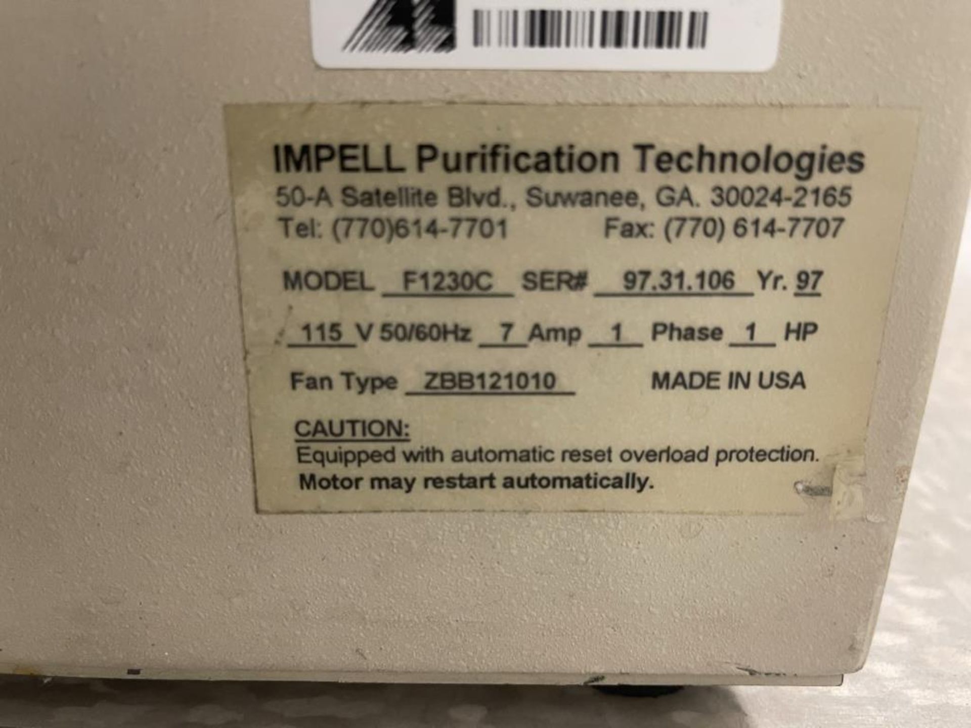 Impell Purification Technologies Air Purification System - Image 2 of 2