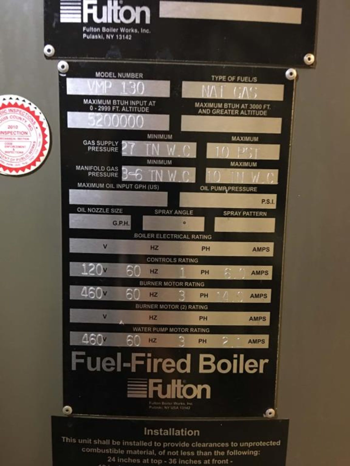 Fulton Boiler - Image 9 of 16