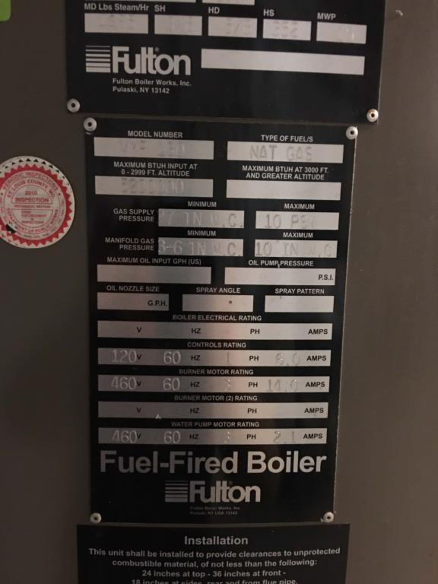 Fulton Boiler - Image 7 of 16