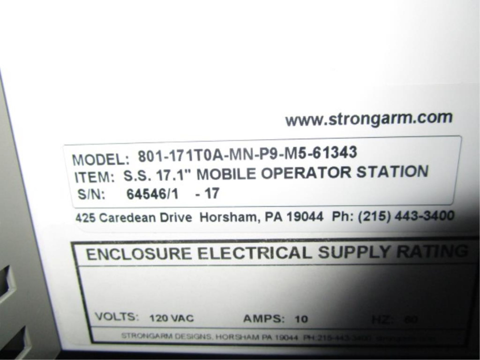 Strongarm Mobile Operator Station - Image 3 of 4