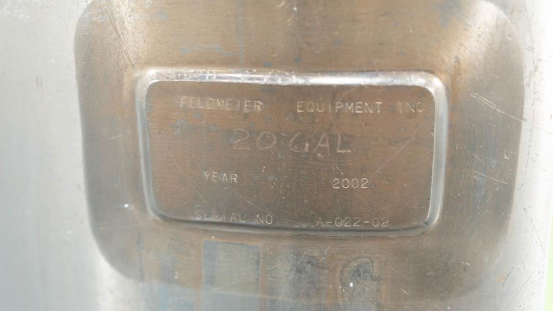 Feldmeier 20 Gallon Stainless Steel Mixing Tank - Image 7 of 8