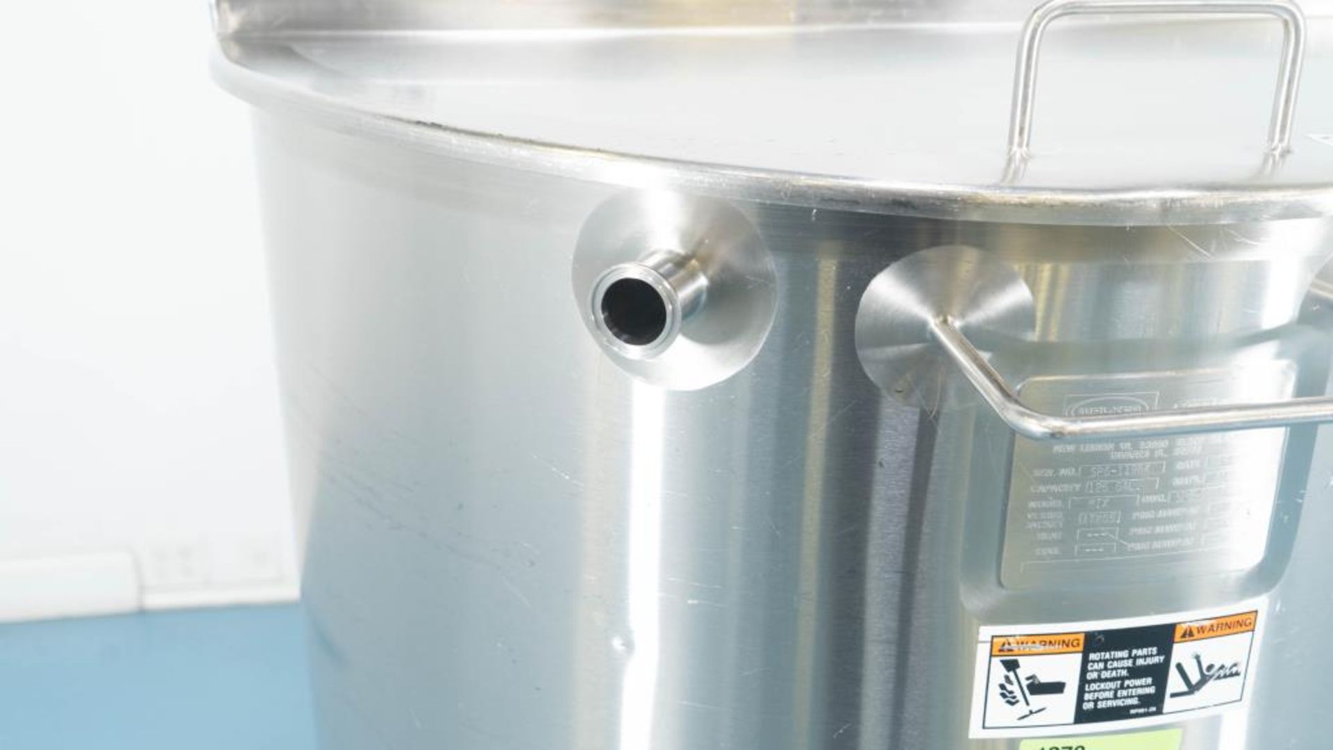 Walker 125 Gallon Stainless Steel Mixing Tank - Image 6 of 9