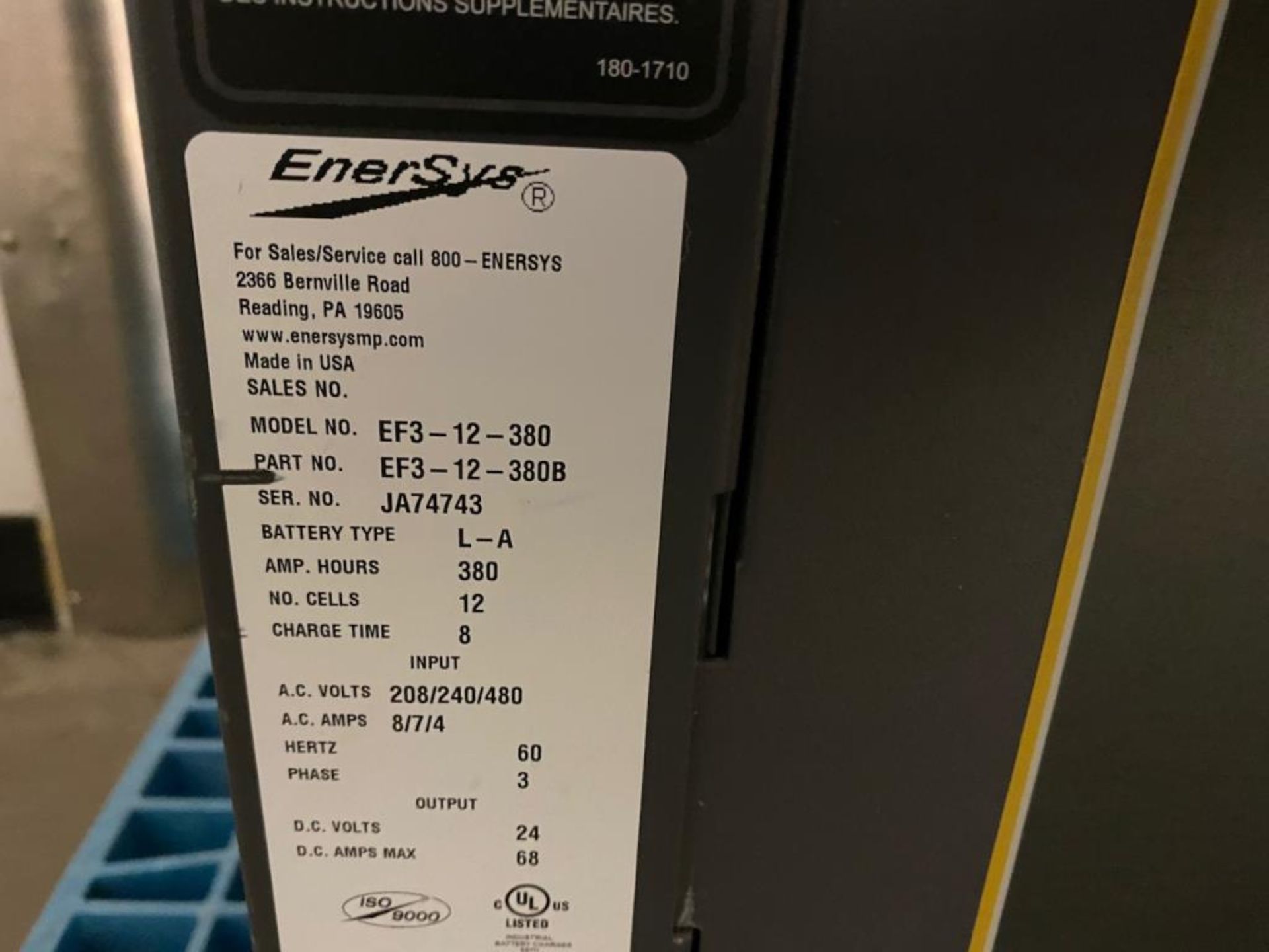 Enersys Battery Charger - Image 2 of 2