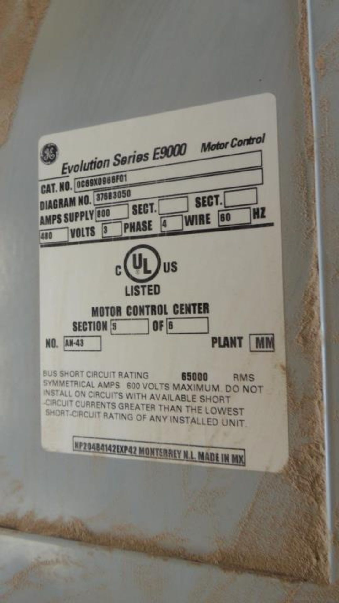 GE Motor Control Center - Image 7 of 16