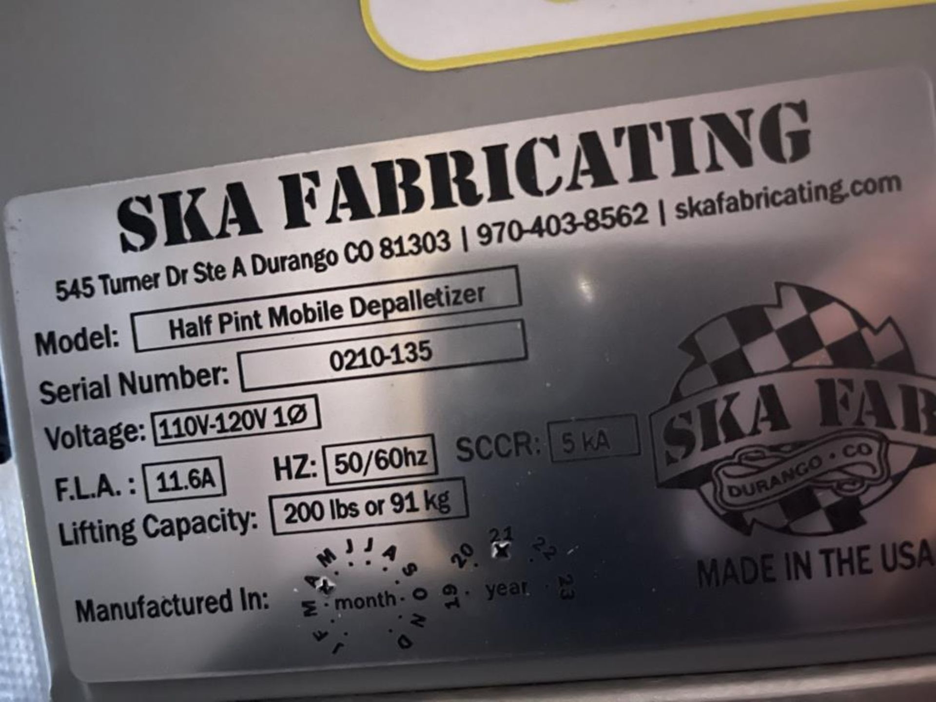 Ska Fabricating Depalletizer - Image 4 of 5
