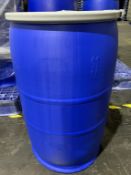 Uline 30 Gallon Blue Plastic Drums