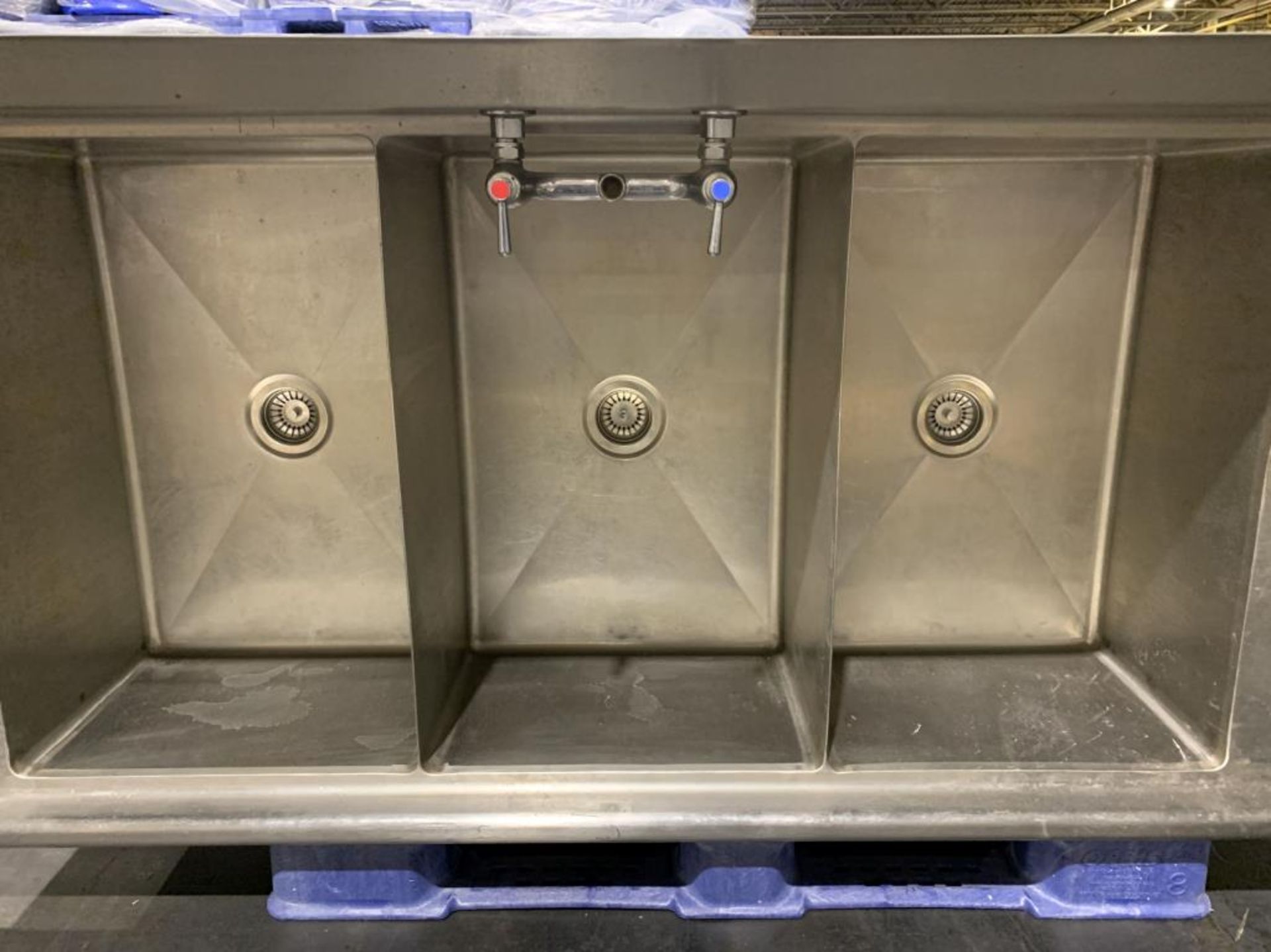 Triple Basin SS Sink with Runoff - Image 10 of 10