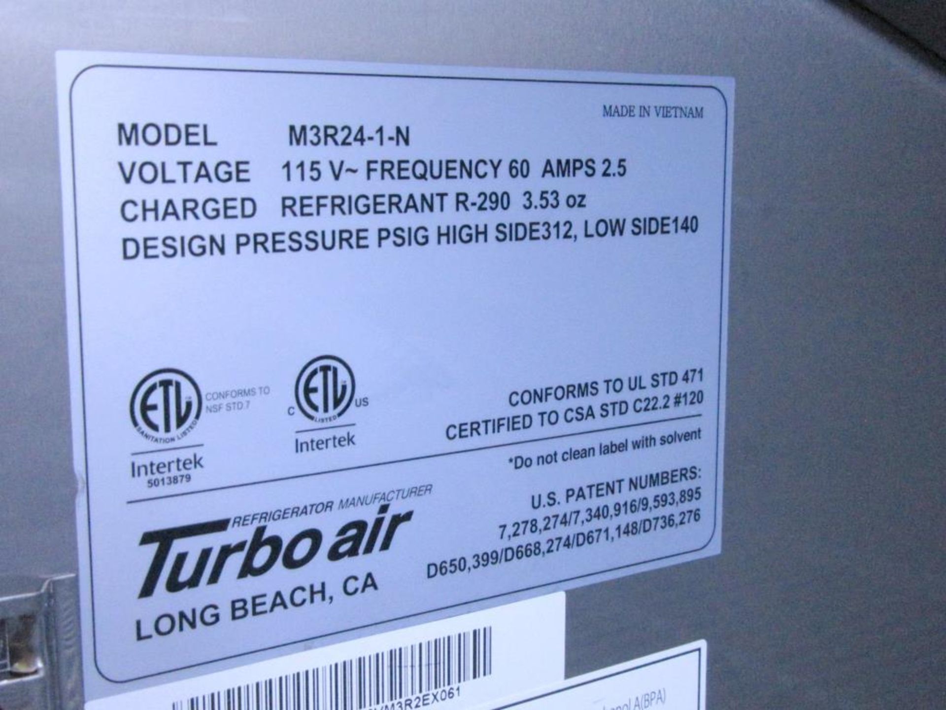 Turbo Air Refrigerator - Image 3 of 6