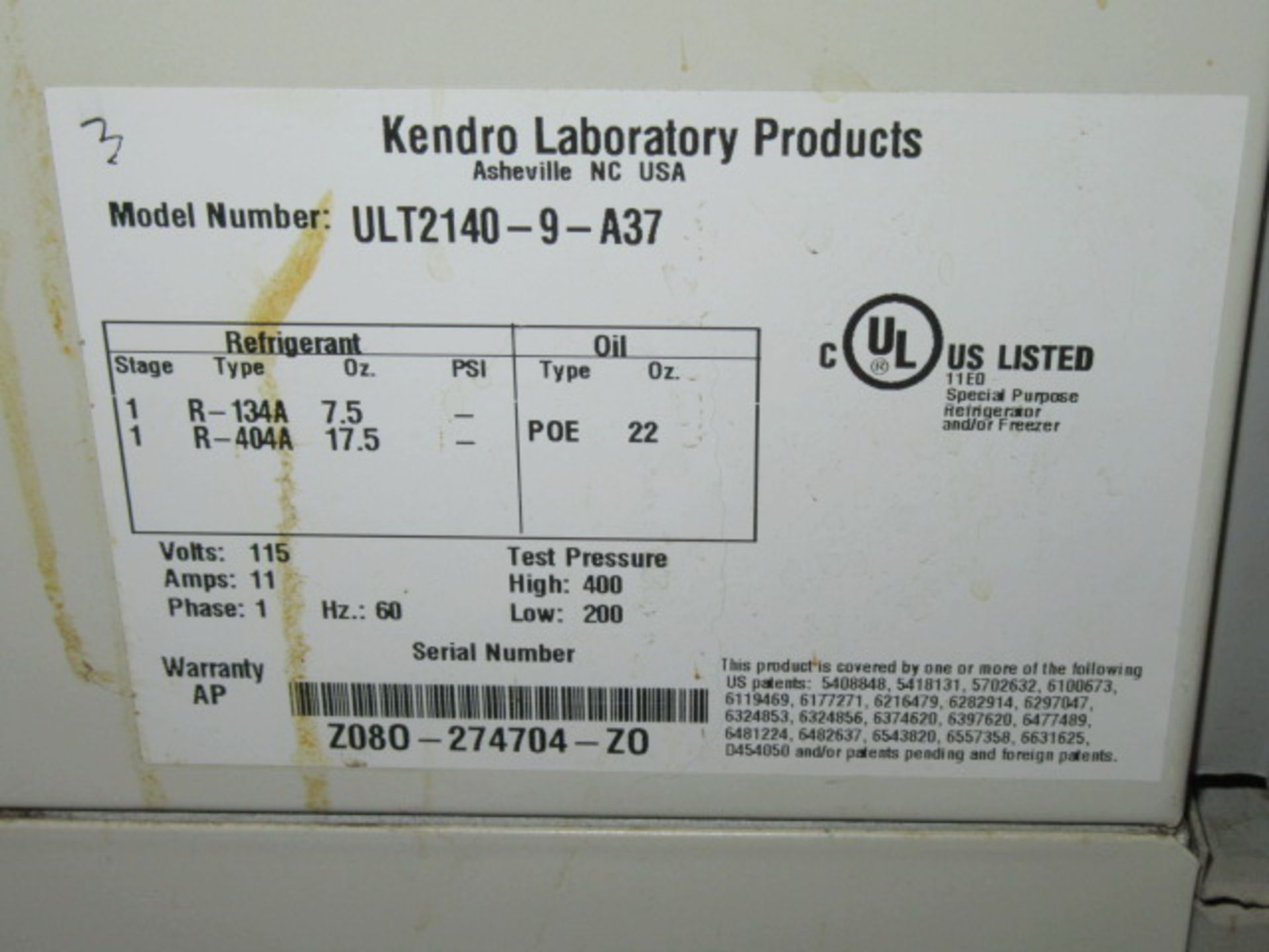 Kendro - Revco Freezer - Image 2 of 5