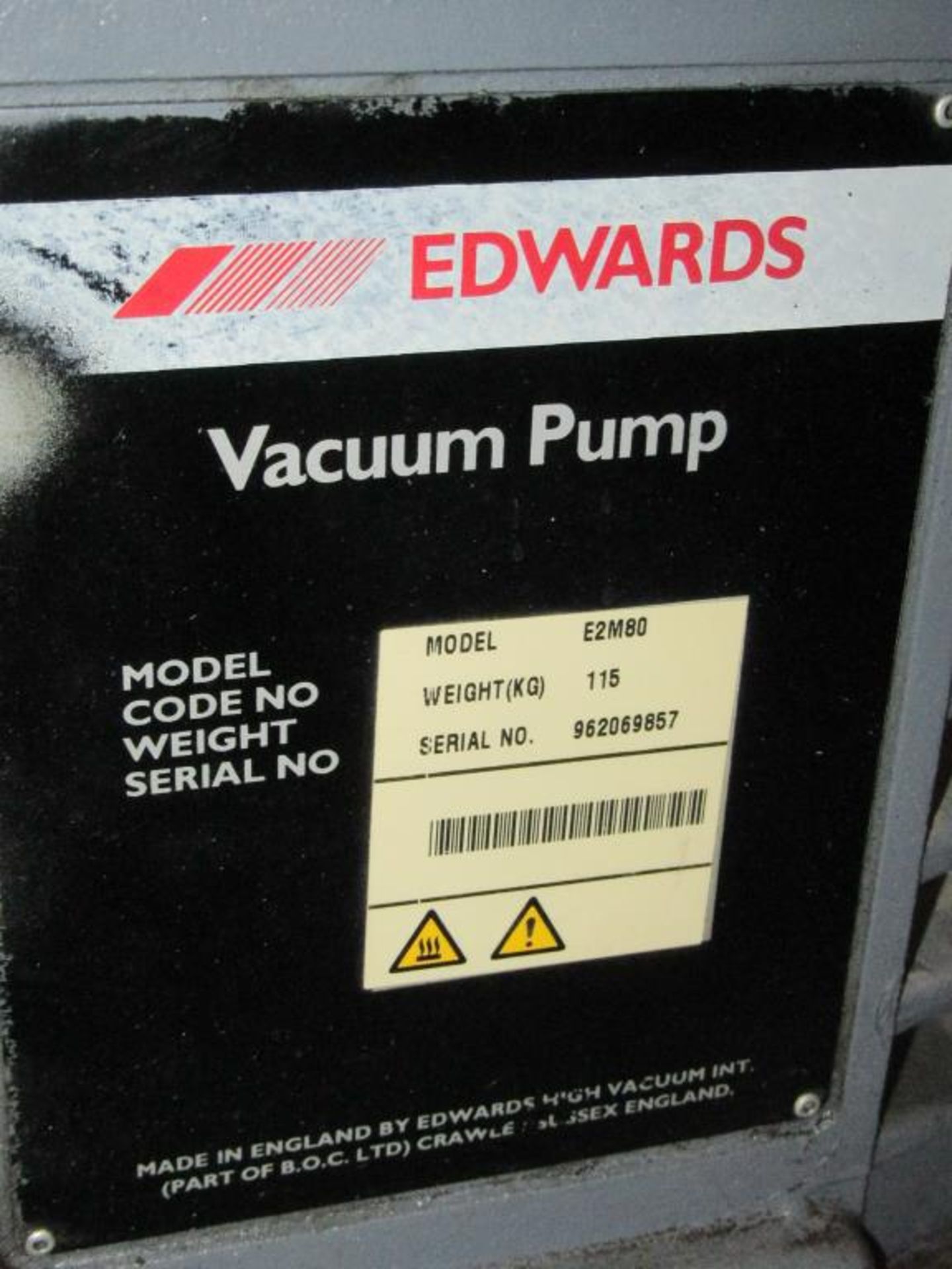 Edwards Vacuum Pump - Bild 2 aus 5