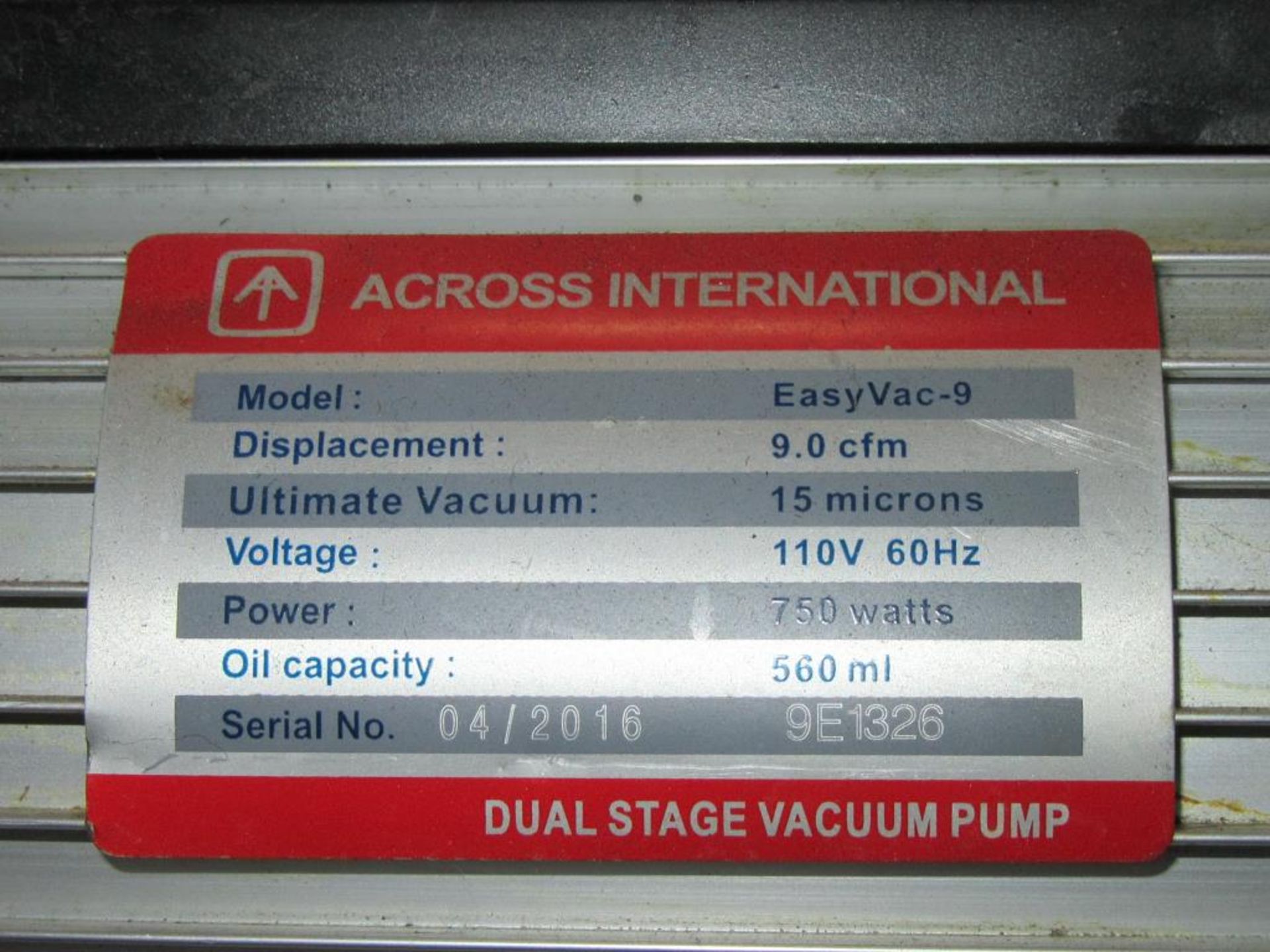 Across Int'l Vacuum Pump - Bild 3 aus 3